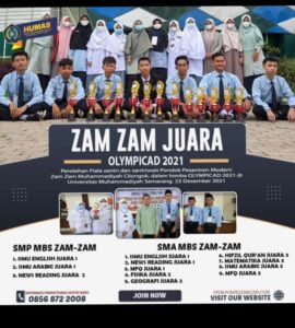 SMP & SMA MBS ZAM-ZAM RAIH 13 KEJUARAAN OLIMPICAD 2021