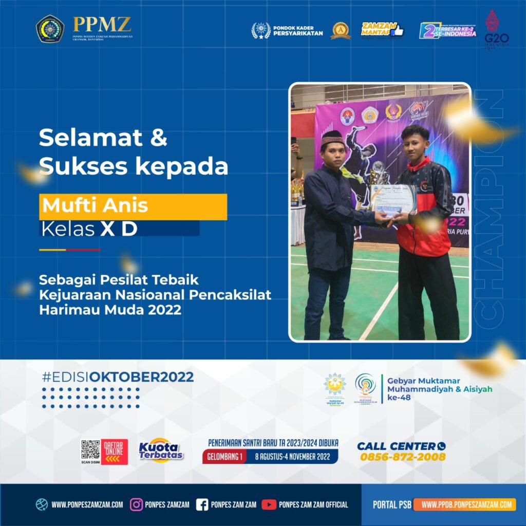 ATLET TAPAK SUCI PONTREN MODERN ZAM-ZAM BAWA PULANG 23 EMAS DARI 85 MEDALI
