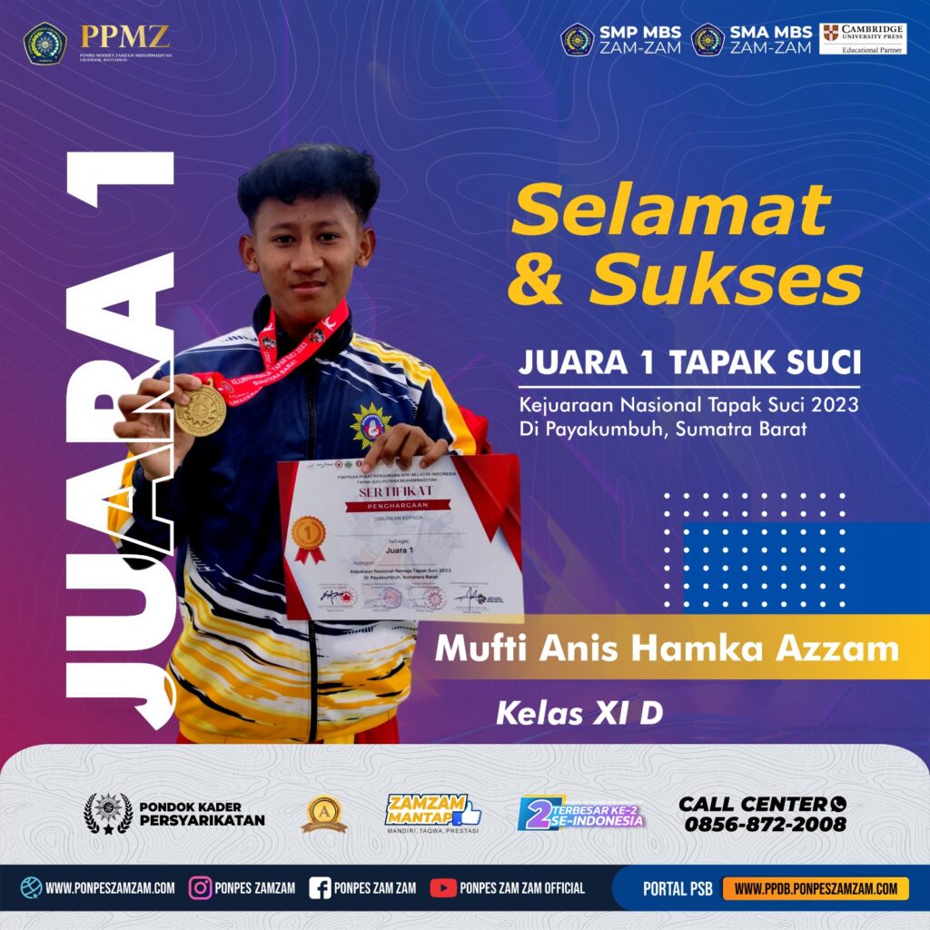 DUA PESILAT MBS ZAM-ZAM RAIH EMAS DAN PERAK DI AJANG KEJURNAS REMAJA TAPAK SUCI
