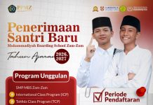BERSEGERALAH …! DAFTAR KE MBS ZAM-ZAM flayer psb 2026 2027