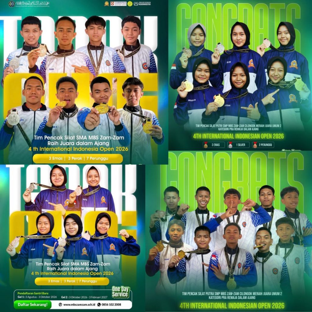 ATLET PENCAK SILAT MBS ZAM-ZAM BOYONG 15 EMAS DI KEJUARAAN INTERNATIONAL